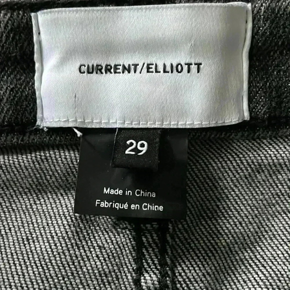 Current/ Elliot stretch color, black denim skirt with pockets 29 - Picture 3 of 5